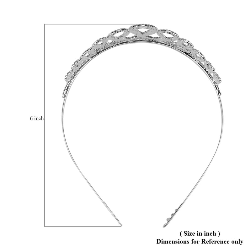 Austrian Crystal Tiara in Silvertone