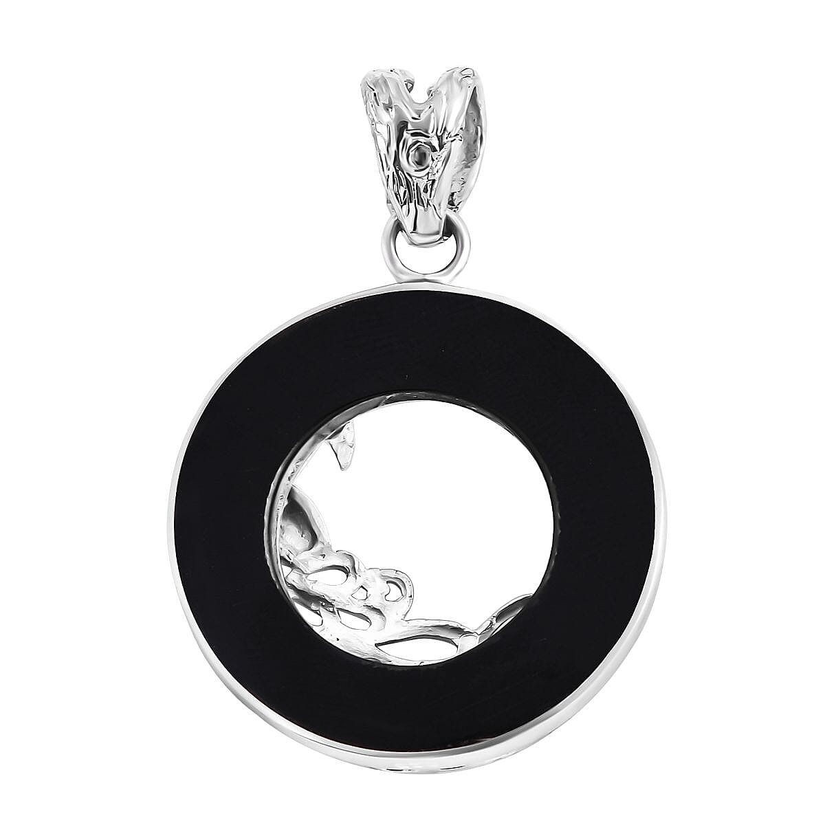 Abalone Shell 1.00 ctw Pendant in Sterling Silver