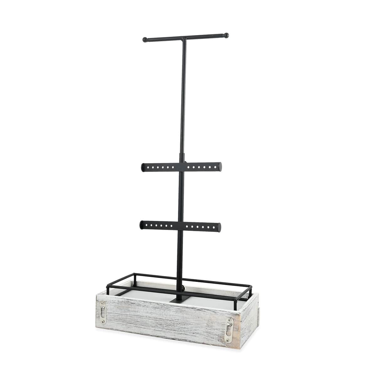 Tower Jewelry Holder -White (10"x4"x20.5") image number 2