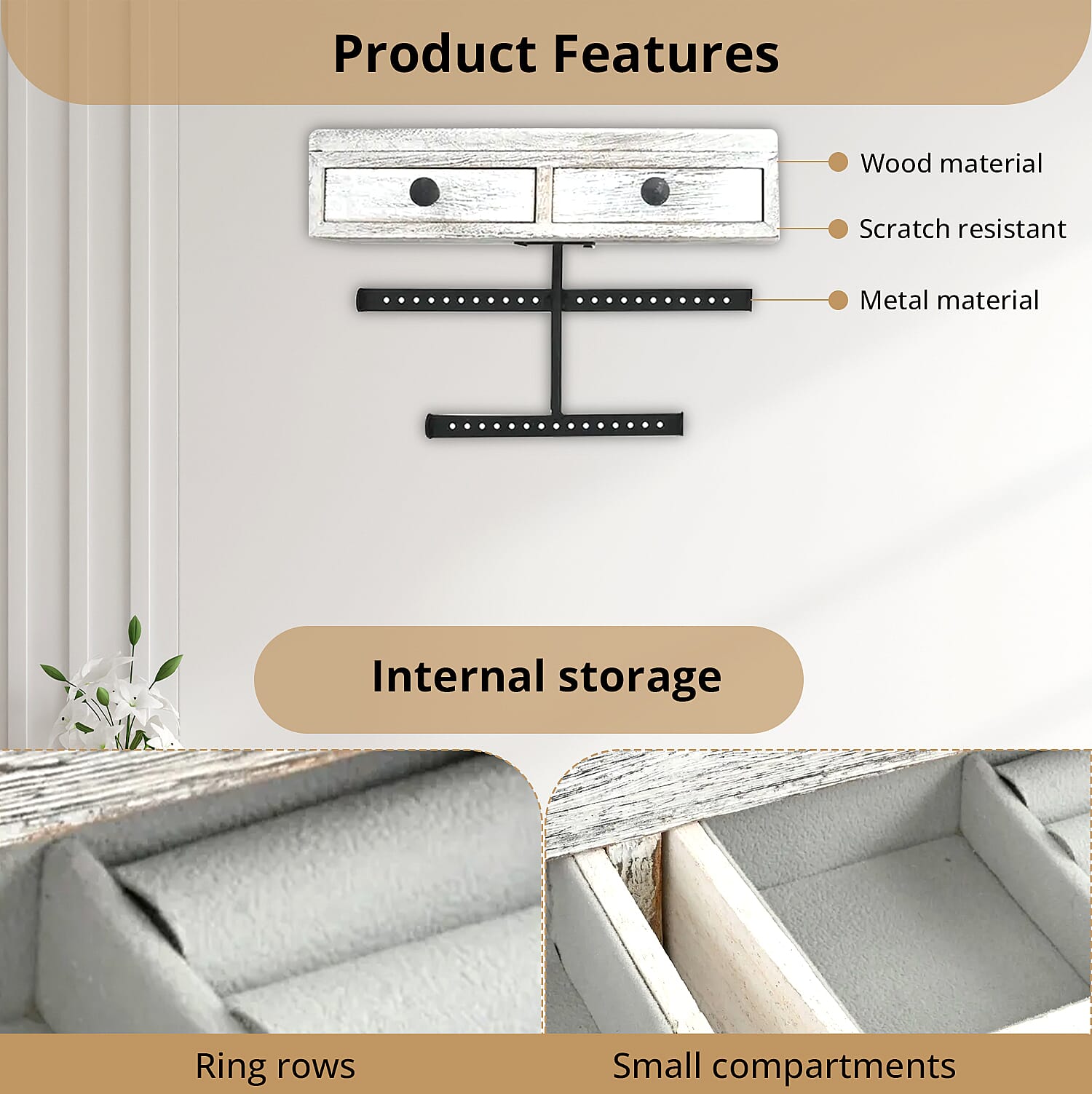 Jewelry Drawers -White