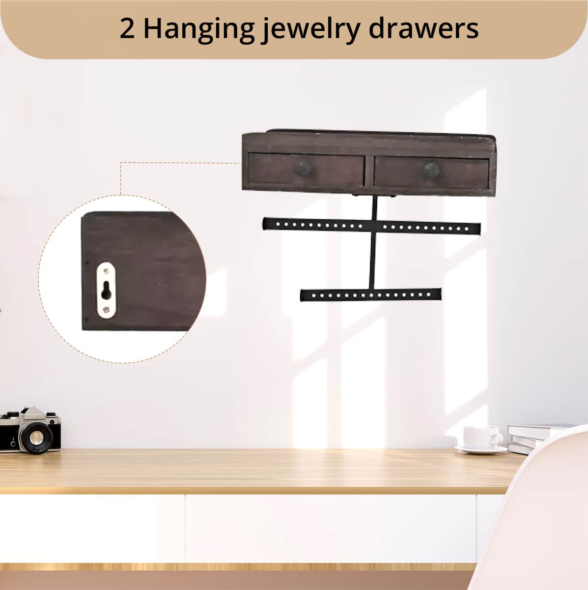 Jewelry Drawers -Dark Brown image number 1