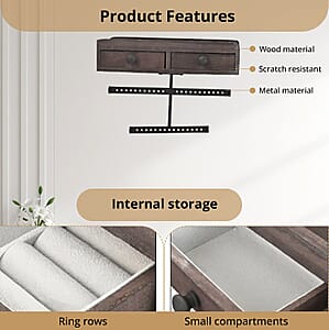 Jewelry Drawers -Dark Brown