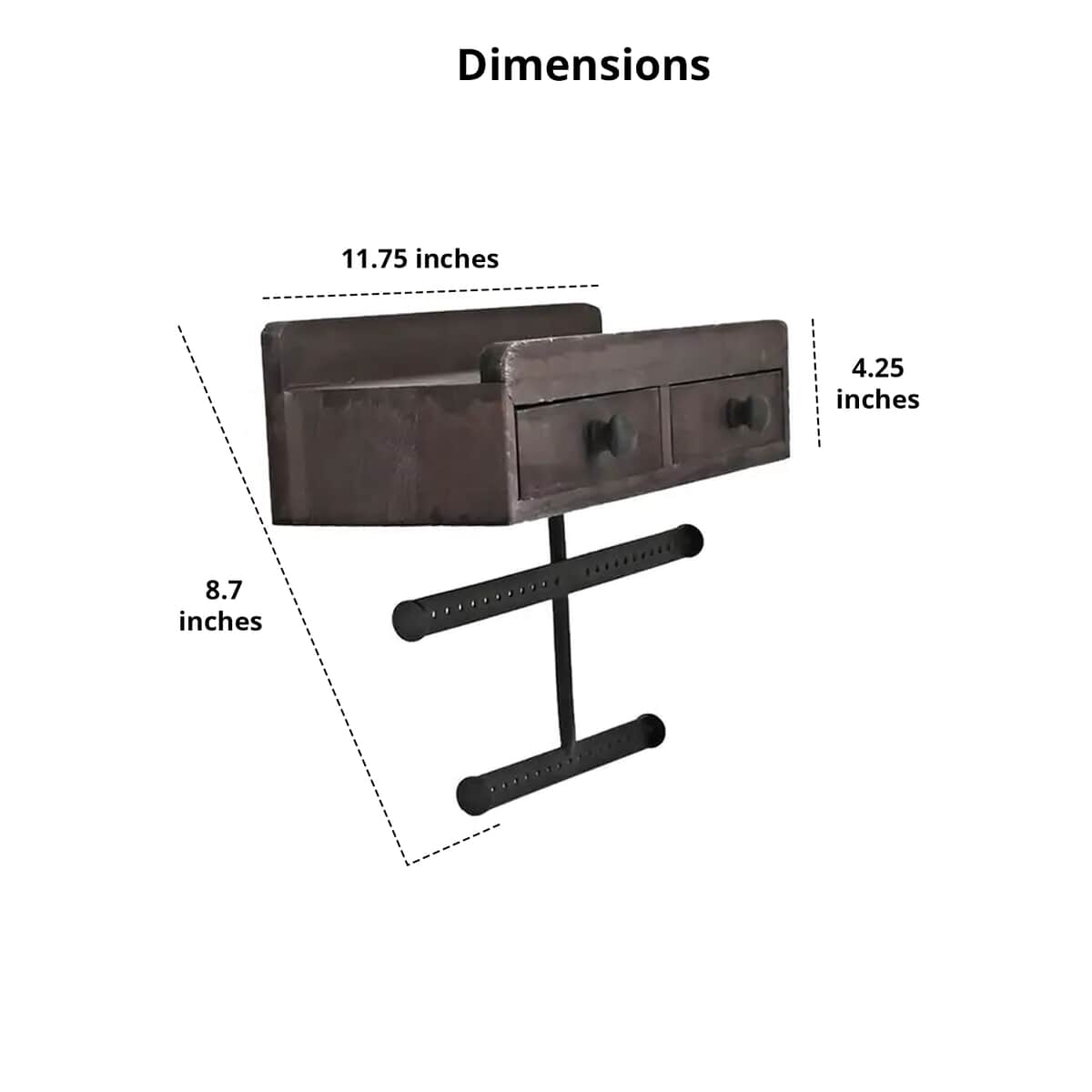 Jewelry Drawers -Dark Brown image number 4