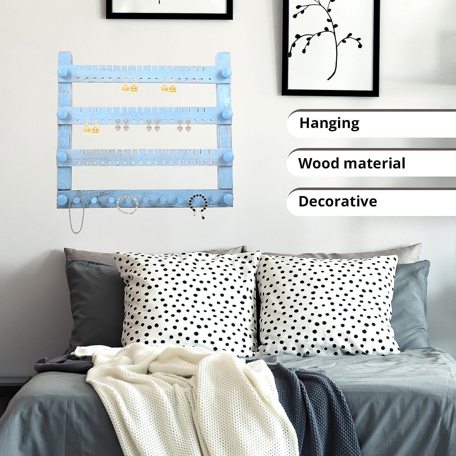 Earrings Organizer - Blue
