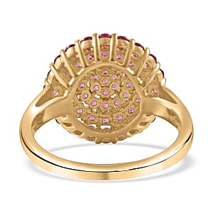 Orissa Rhodolite Garnet 1.89 ctw Ring in 14K YG Over Sterling Silver (Size 10)