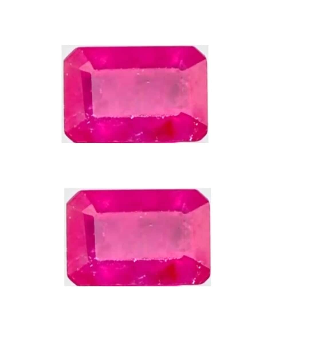 AAA Montepuez Ruby Set of 2 (Oct 6x4 mm) 1.50 ctw image number 0
