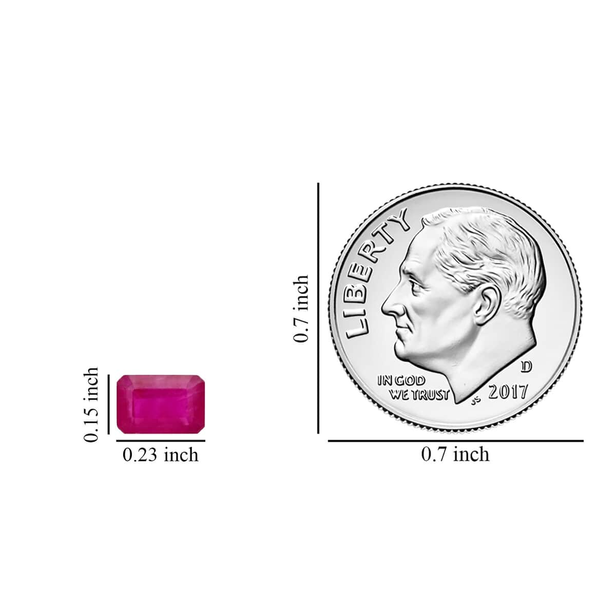 AAA Montepuez Ruby (Oct 6x4 mm) 1.50 ctw image number 3