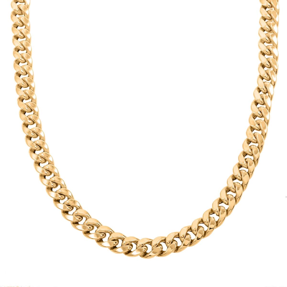 Buy 10K Yellow Gold 10.5mm Miami Cuban Chain Necklace 20 Inches 51 ...