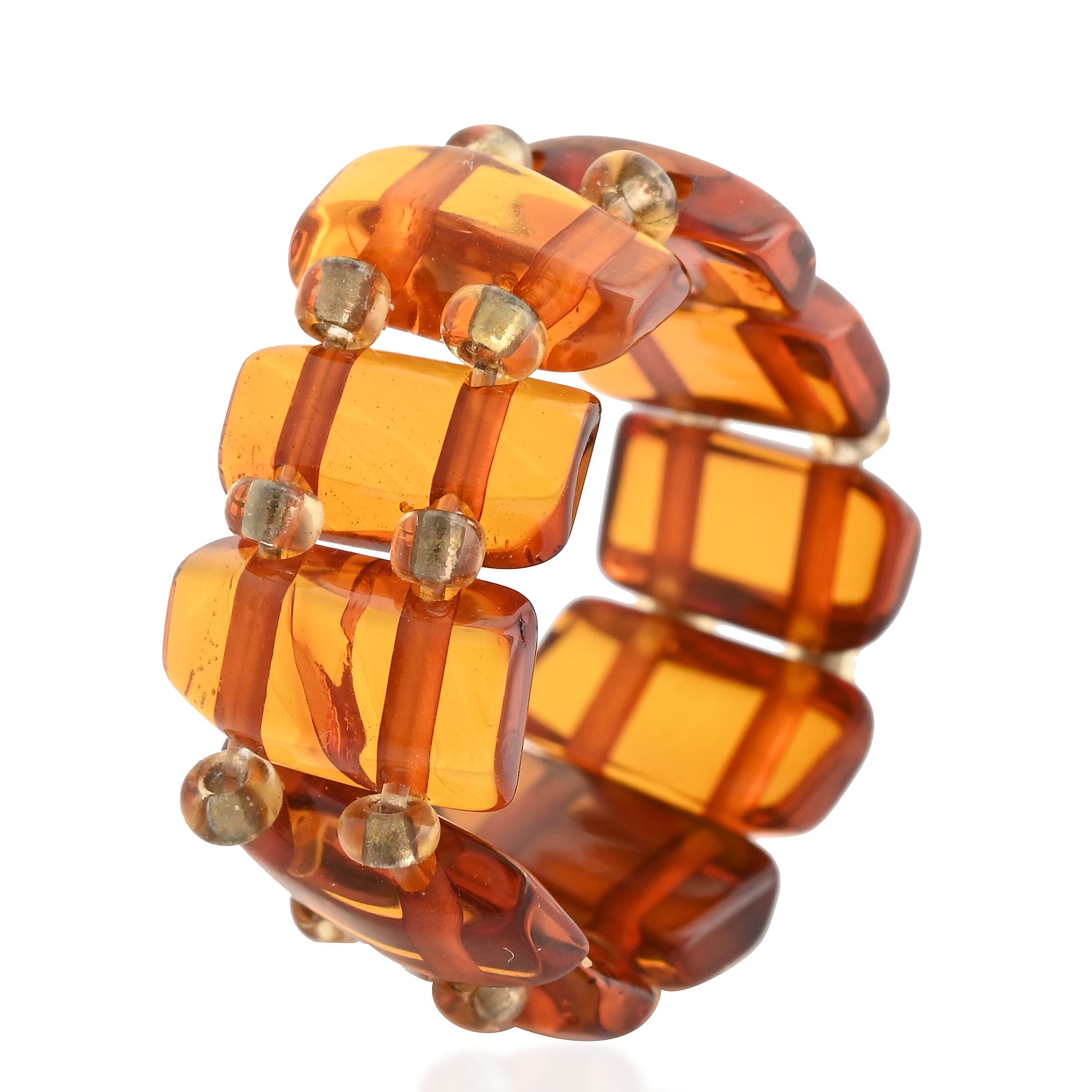 Baltic Amber Stretchable Ring