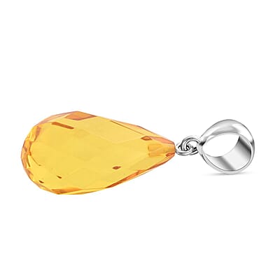 Baltic Amber Essence Pendant in Sterling Silver