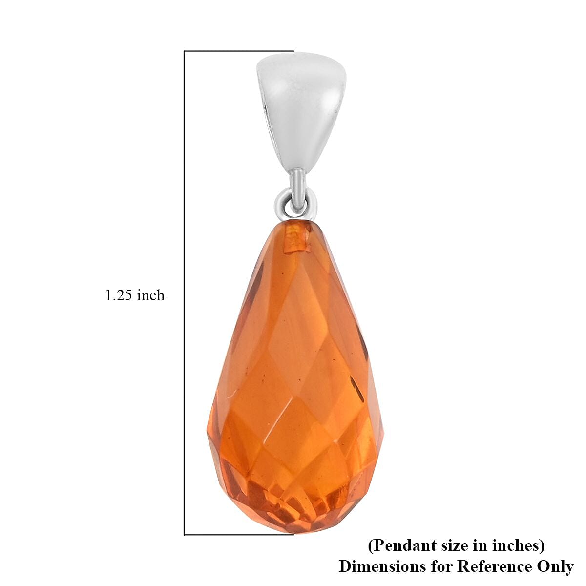 Baltic Amber Statement Pendant in Sterling Silver