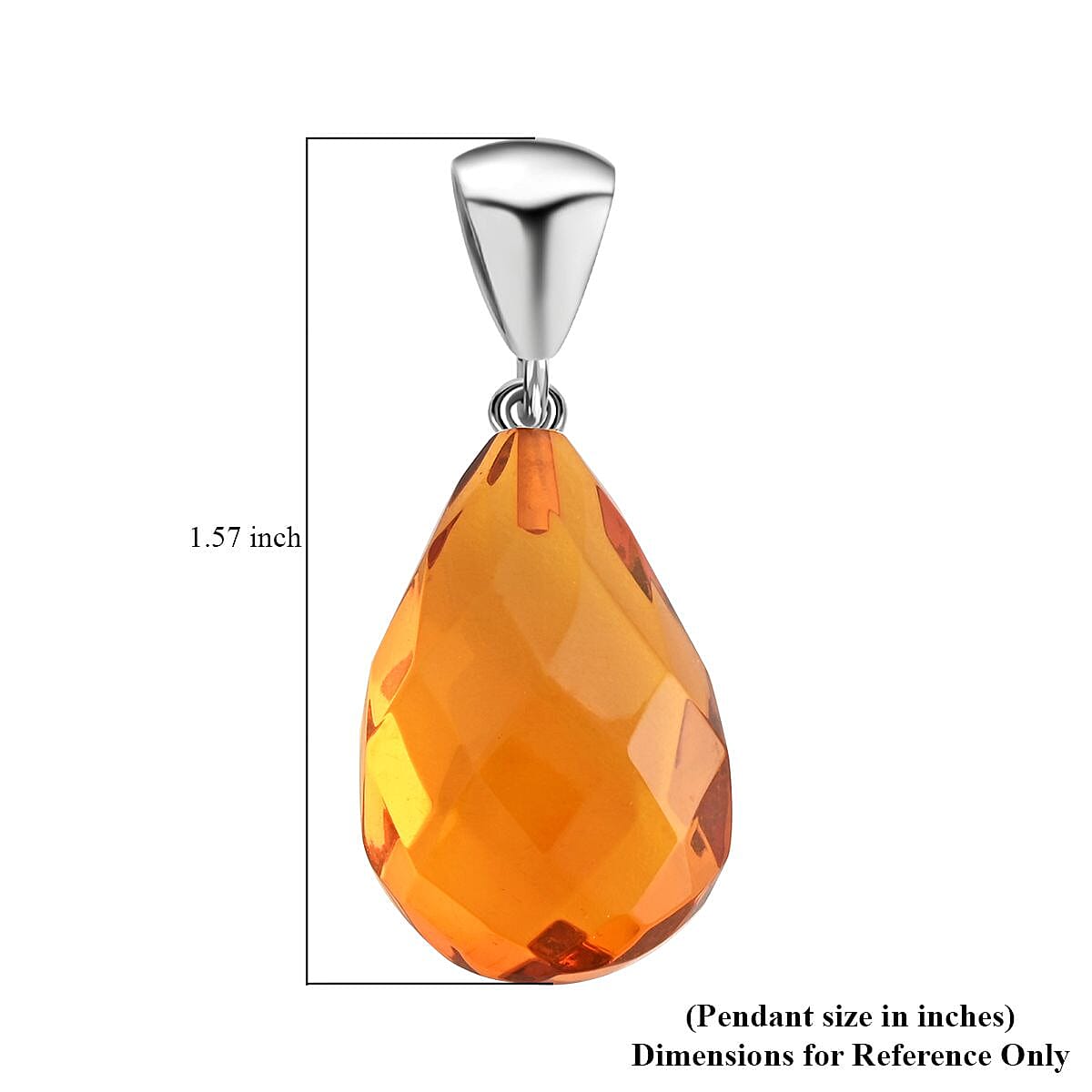 Baltic Amber Pendant in Sterling Silver image number 4