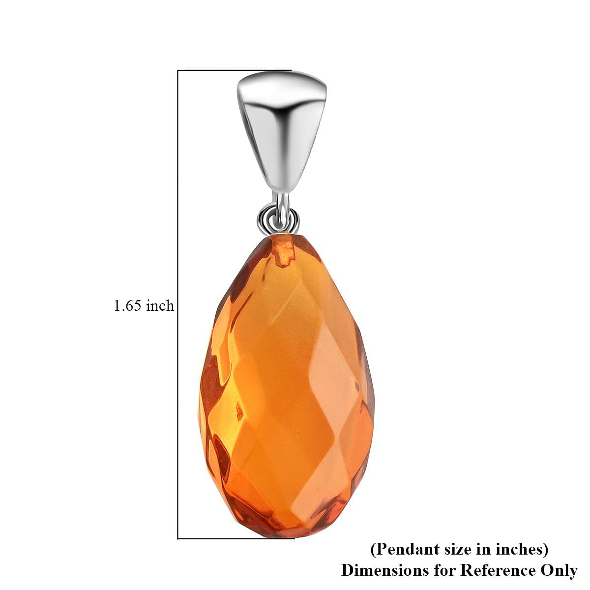 Baltic Amber Pendant in Sterling Silver image number 4