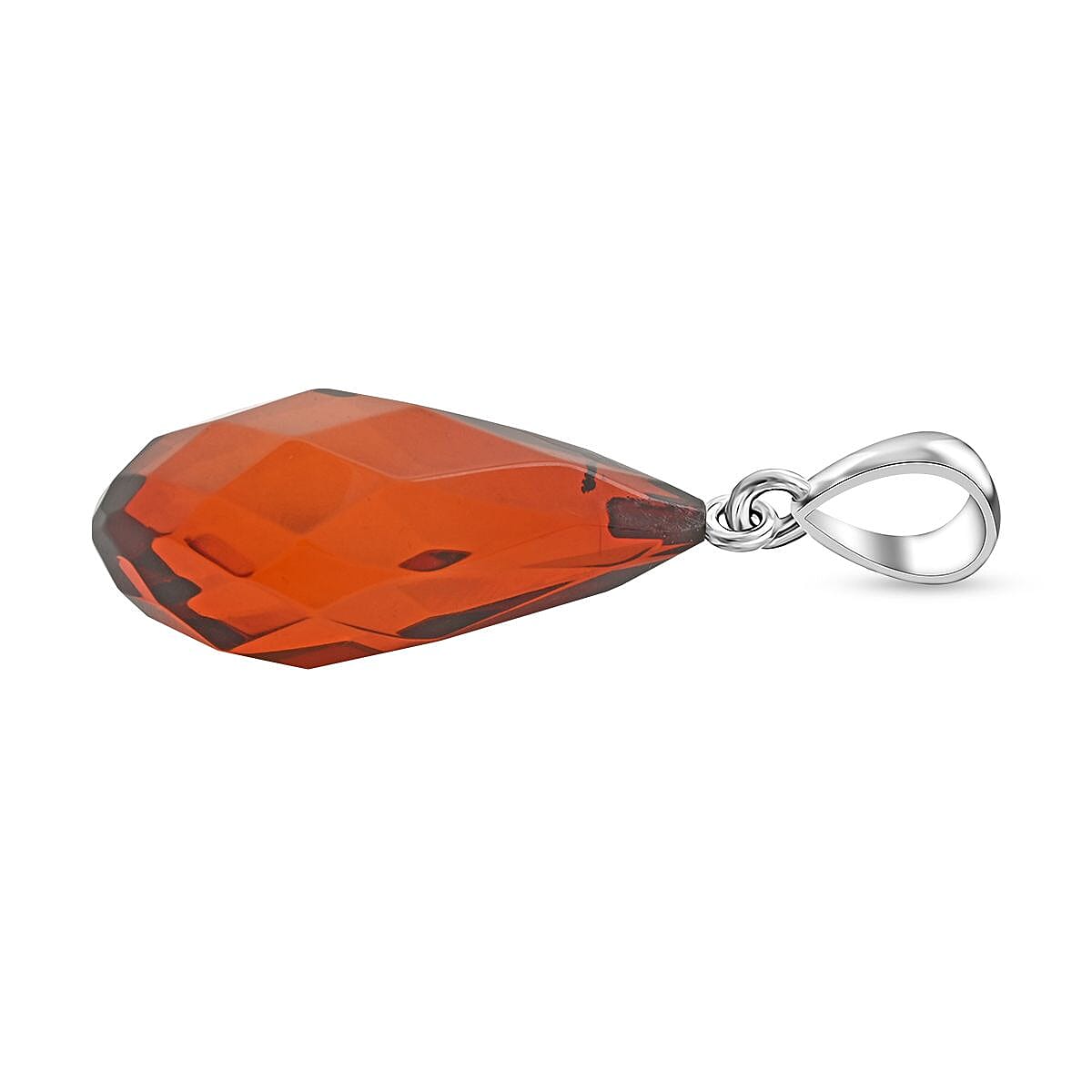 Baltic Amber Pendant in Sterling Silver image number 3