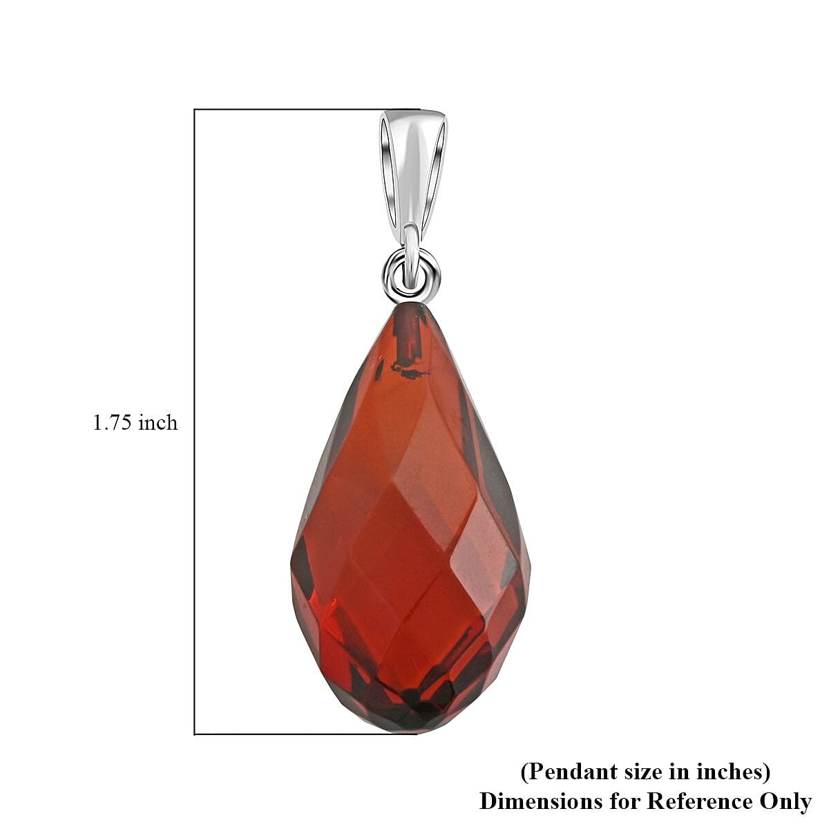 Baltic Amber Pendant in Sterling Silver image number 4