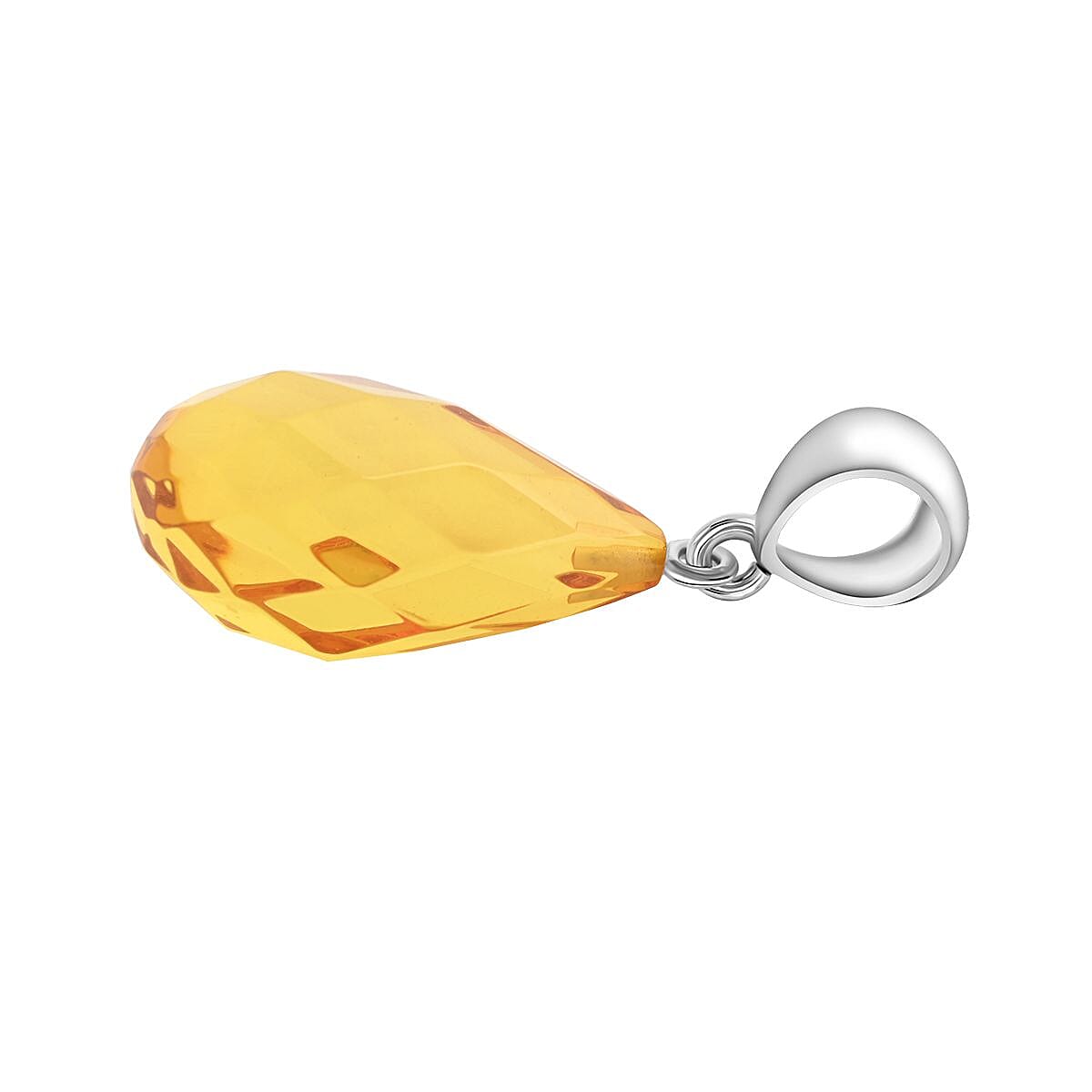 Baltic Amber Pendant in Sterling Silver image number 3