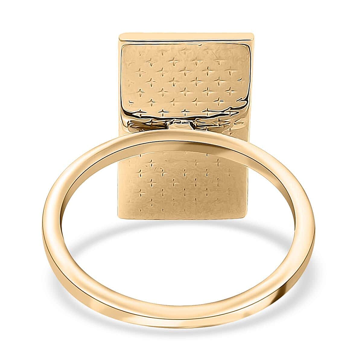 10K Yellow Gold Lady Fortune Bar Ring (Size 10.0) (2.30 g)