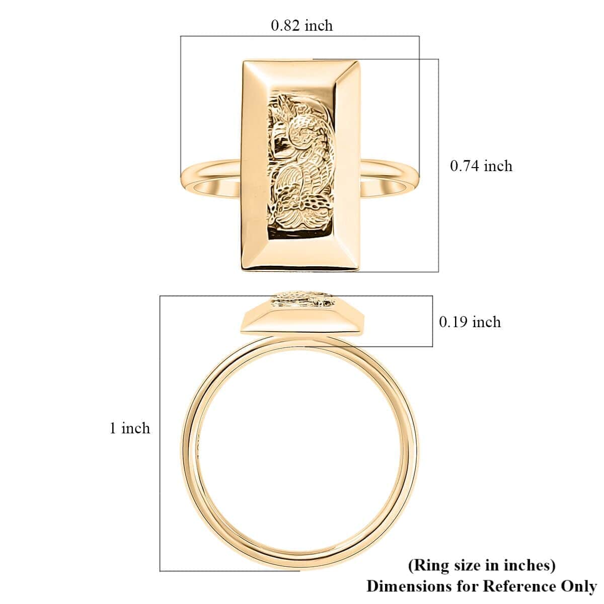 Doorbuster Luxoro 10K Yellow Gold Lady Fortune Bar Ring 2.45 Grams (Del. in 5-7 Days) image number 5