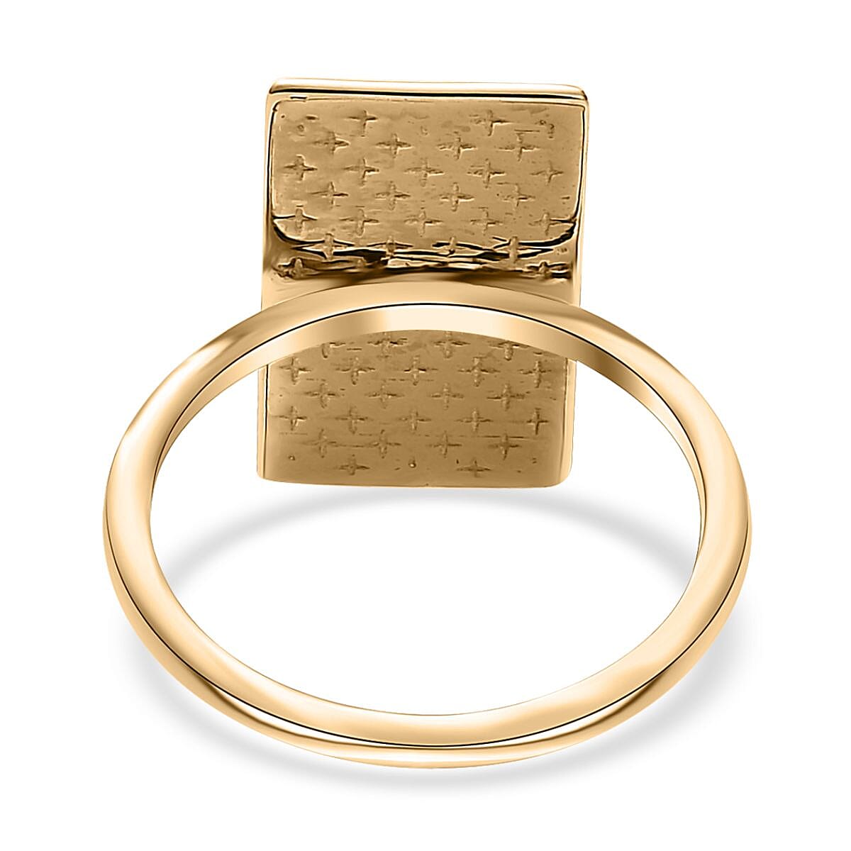 10K Yellow Gold Statue of Liberty Bar Ring (Size 6.0) 2.35 Grams image number 4