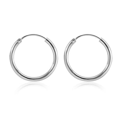 Sterling Silver Hoop Earrings 1.80 Grams