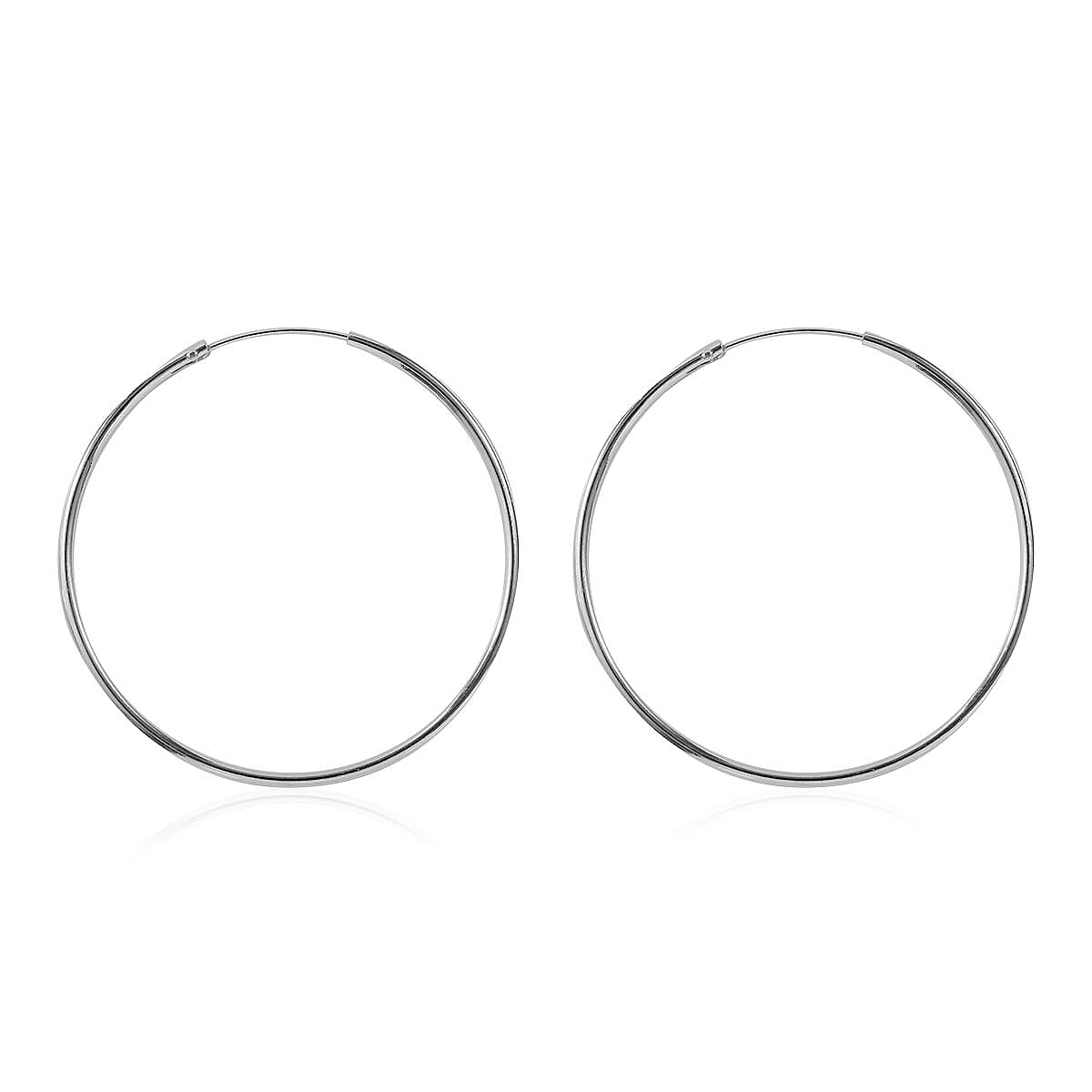 Sterling Silver Hoop Earrings 2.50 Grams