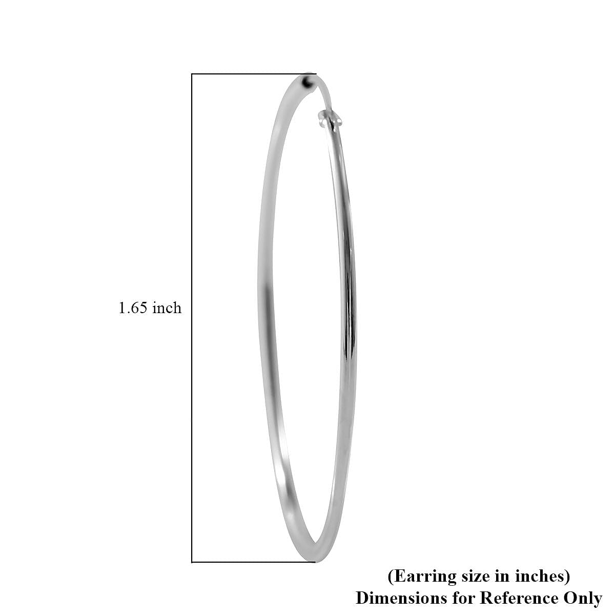 Sterling Silver Hoop Earrings 2.50 Grams