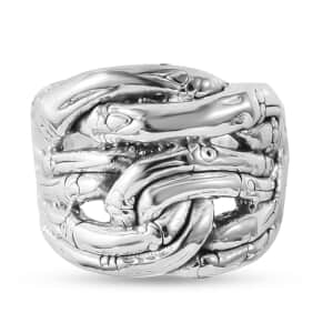 Sterling Silver Fancy Ring (Size 10.0) 5.20 Grams