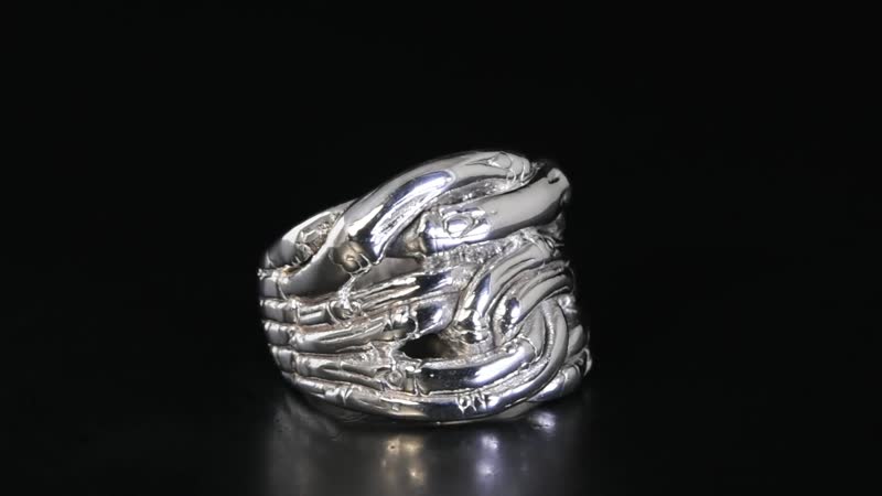 Sterling Silver Fancy Ring (Size 10.0) (5.20 g)