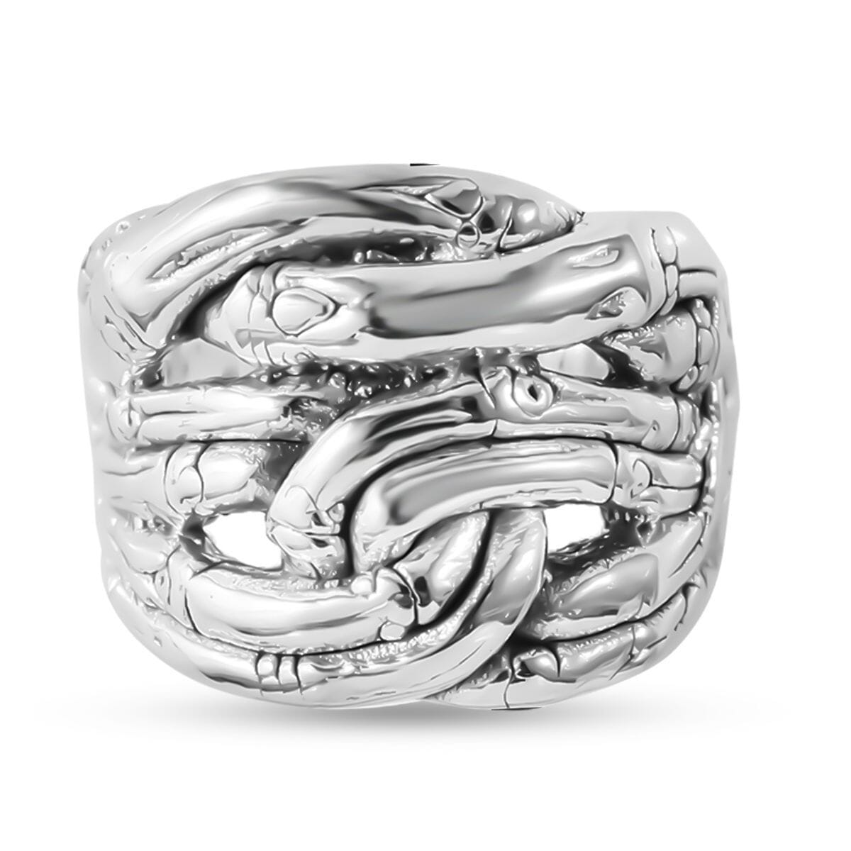 Sterling Silver Fancy Ring (Size 8.0) 5.20 Grams image number 0