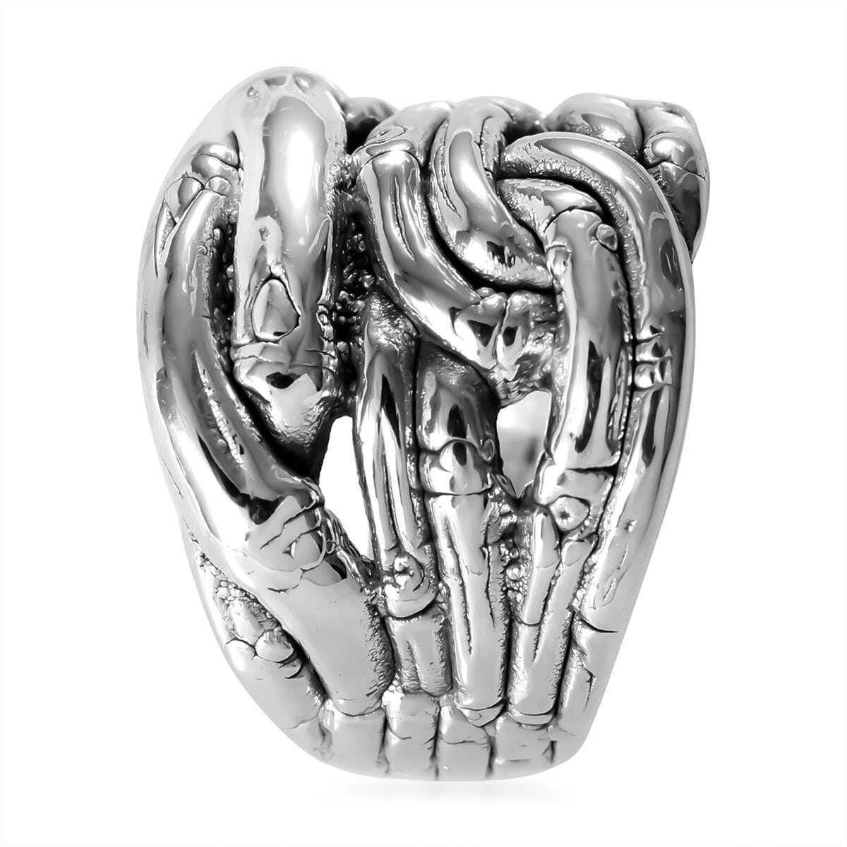 Sterling Silver Fancy Ring (Size 8.0) 5.20 Grams image number 2