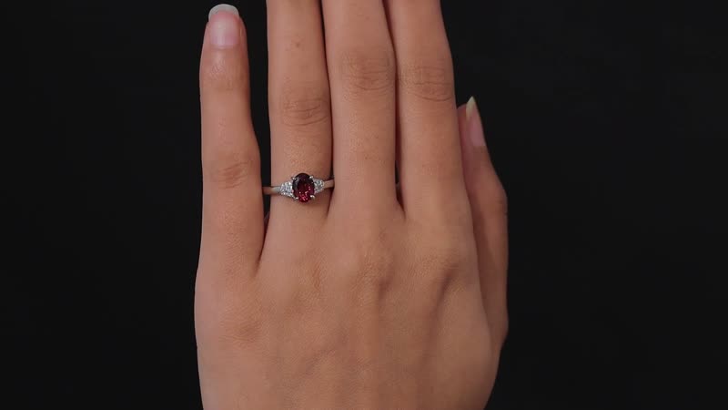 Rhapsody 950 Platinum AAAA Natural Calabar Pink Tourmaline and E-F VS Diamond Ring 5.65 Grams 1.35 ctw