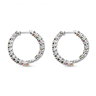 Multi-Tourmaline 3.96 ctw Earrings