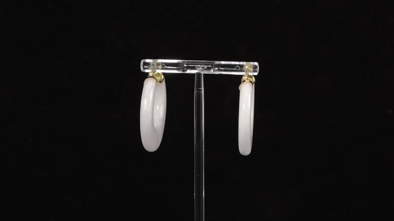 Natural Jade Earrings in Vermeil Yellow Gold Over Sterling Silver 70.00 ctw
