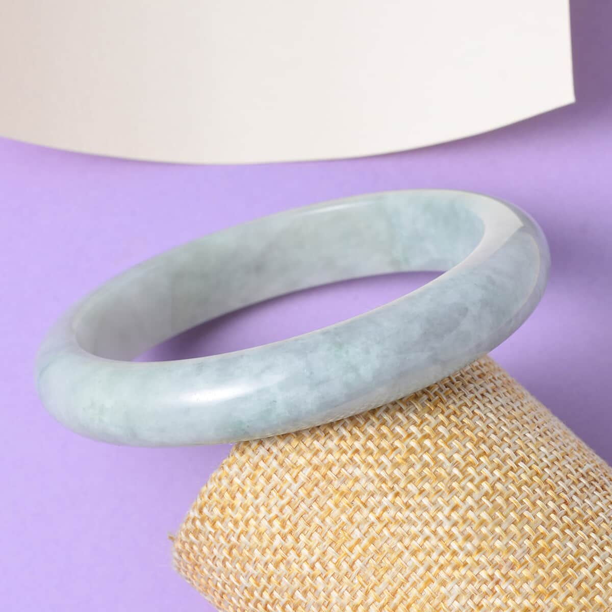 Natural Jade Bangle Bracelet (6.75 in) 270.00 ctw image number 1