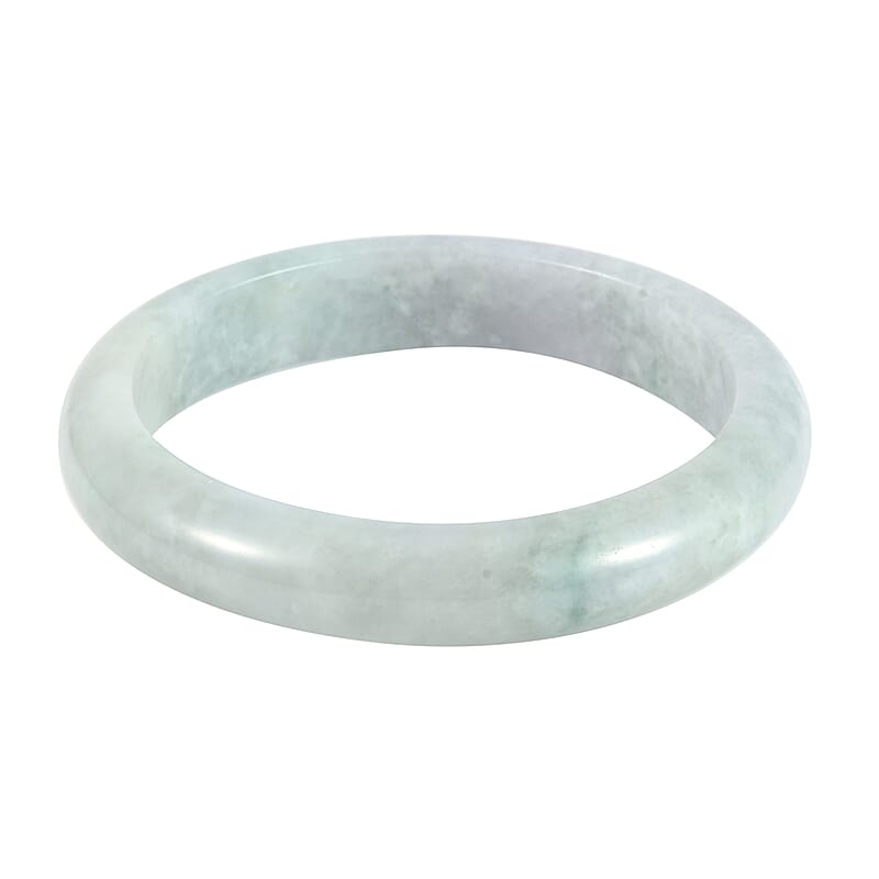 Natural Jade Bangle Bracelet (7.25 in) 270.00 ctw