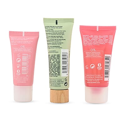 Caudalie Best Seller Skincare Mini Set with Free Transparent Carry Case