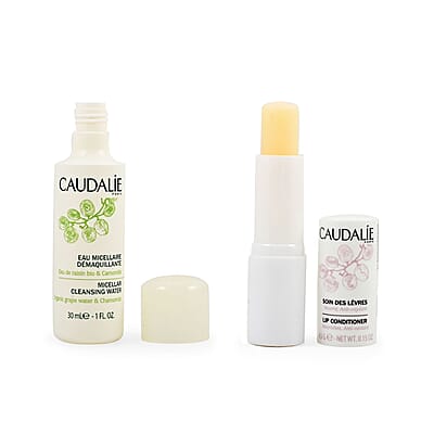 Caudalie Best Seller Skincare Mini Set with Free Transparent Carry Case