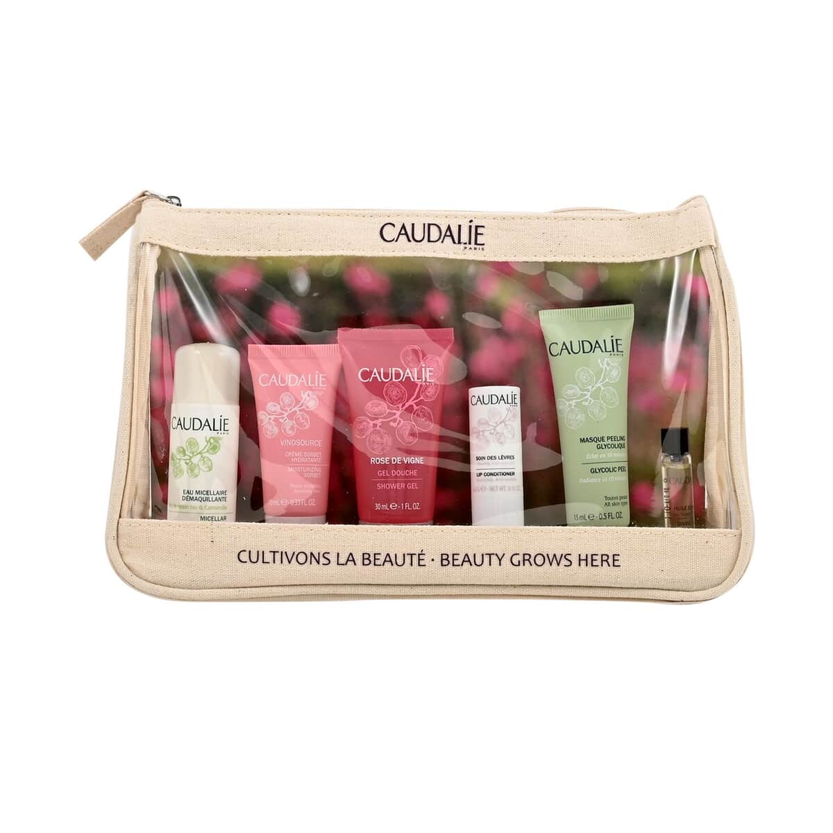 Caudalie Best Seller Skincare Mini Set with Free Transparent Carry Case image number 5