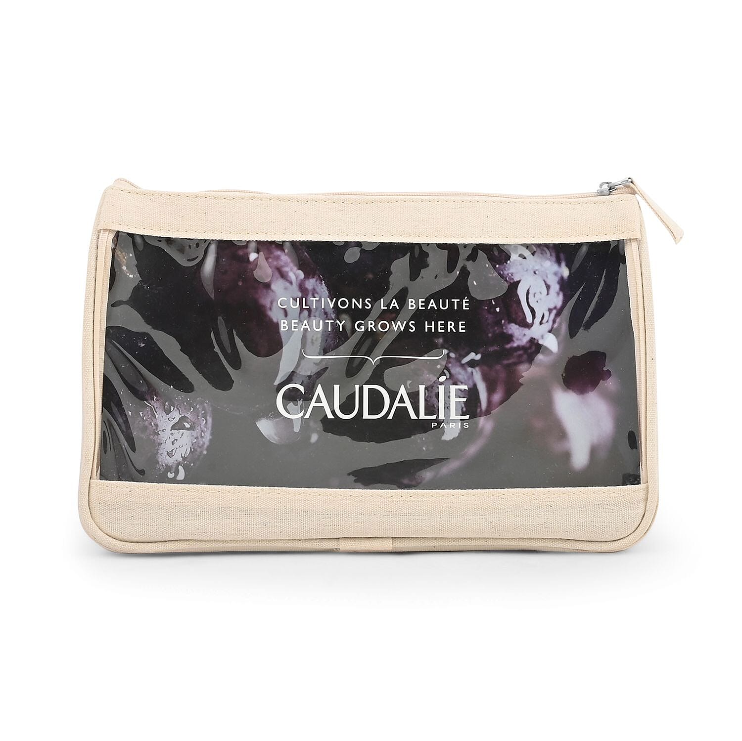 Caudalie Best Seller Skincare Mini Set with Free Transparent Carry Case