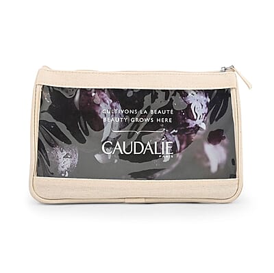 Caudalie Best Seller Skincare Mini Set with Free Transparent Carry Case