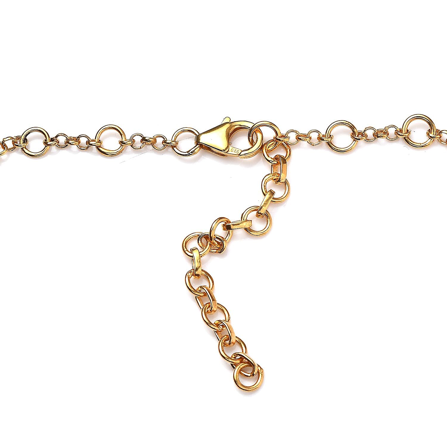 Sleeping Beauty Turquoise and Moissanite Celestial Medallion Necklace 18 Inches in Vermeil Yellow Gold Over Sterling Silver 7.90 ctw