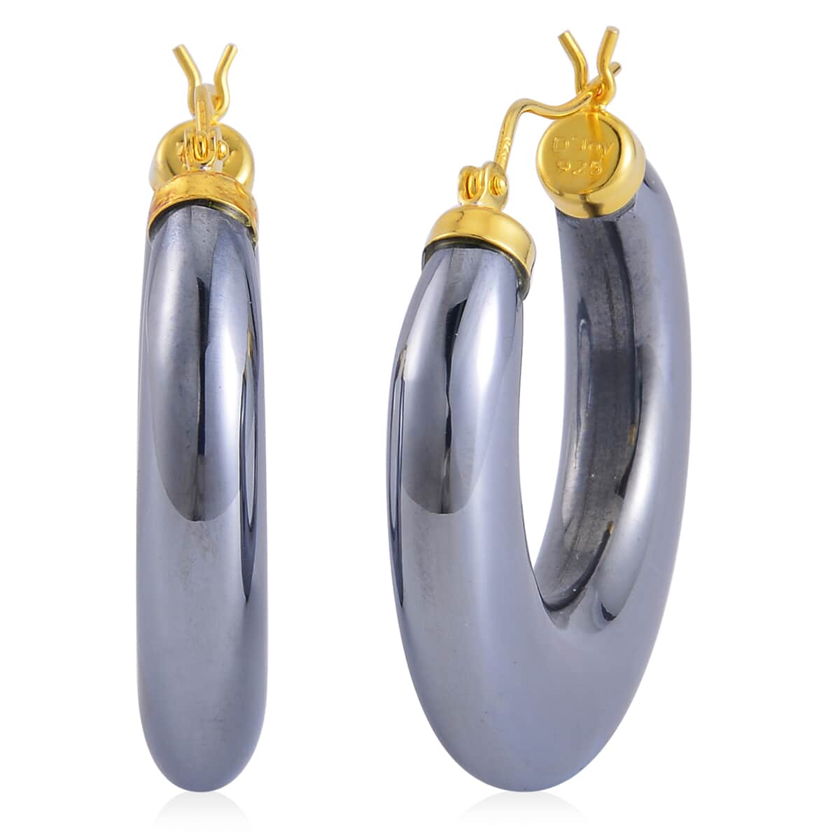 Terahertz Hoop Earrings in Vermeil YG Over Sterling Silver 63.75 ctw image number 0