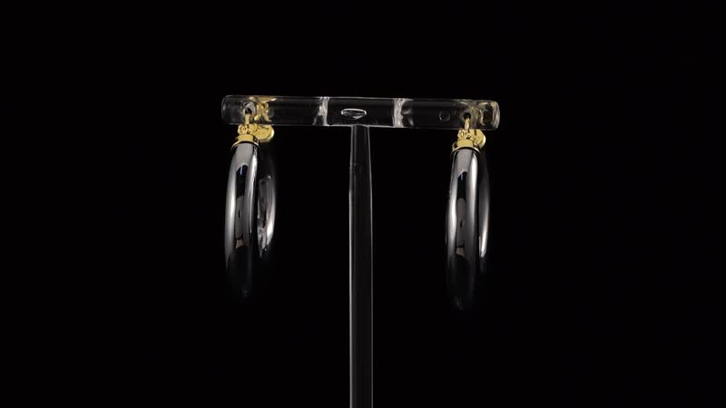 Terahertz Hoop Earrings in Vermeil YG Over Sterling Silver 63.75 ctw