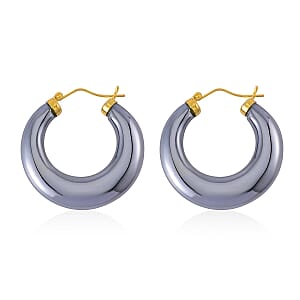 Terahertz Hoop Earrings in Vermeil YG Over Sterling Silver 63.75 ctw