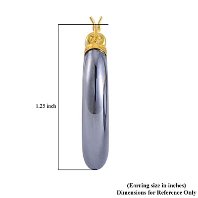 Terahertz Hoop Earrings in Vermeil YG Over Sterling Silver 63.75 ctw