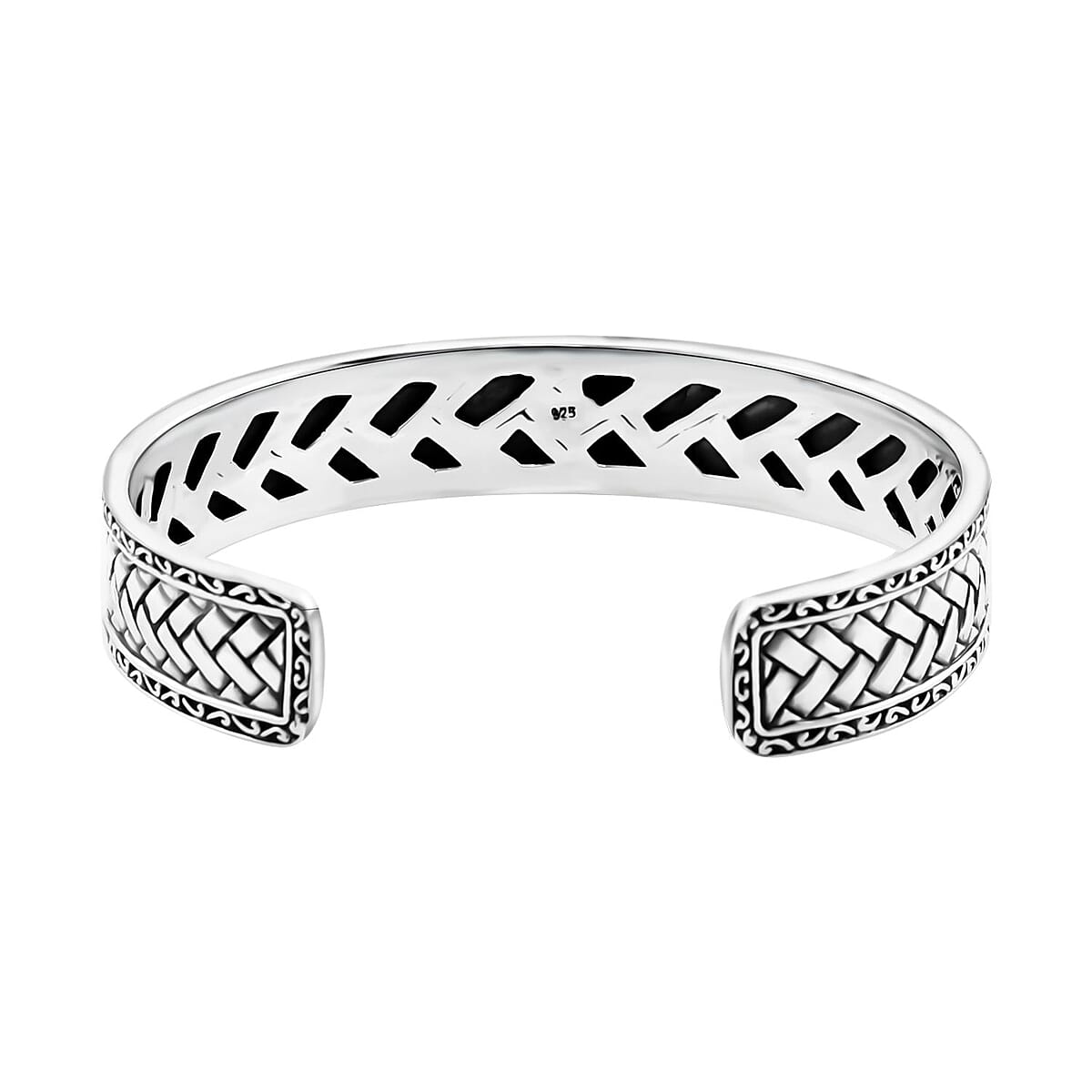 Bali Legacy Sterling Silver Barong Cuff Bracelet (7.25 In) 38.75 Grams image number 4
