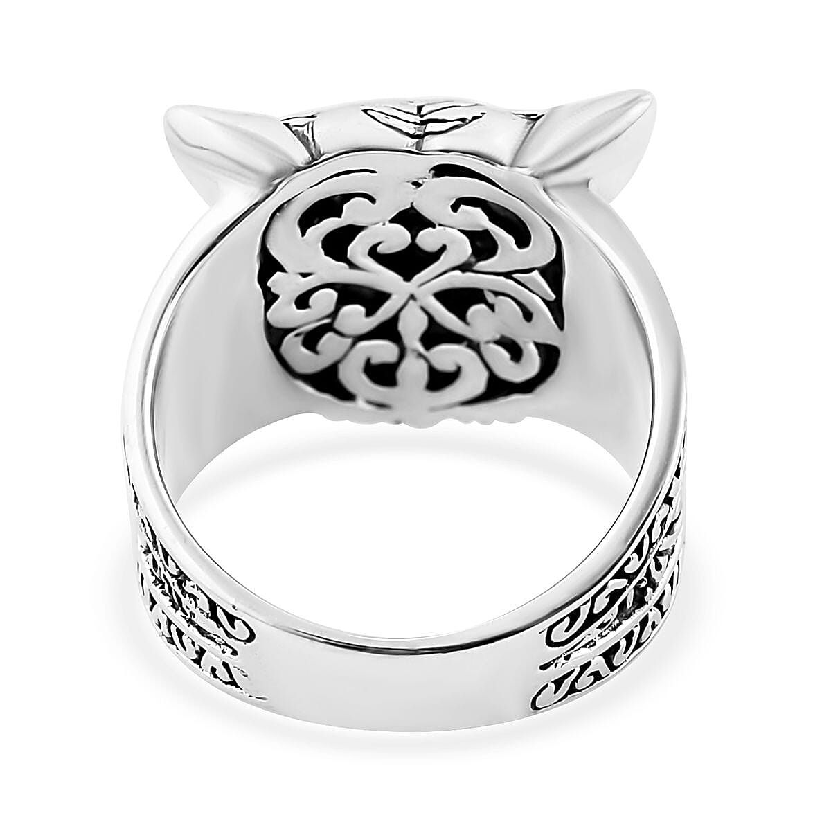 Bali Legacy Sterling Silver Lion Ring (Size 10.0) 12.10 Grams image number 4