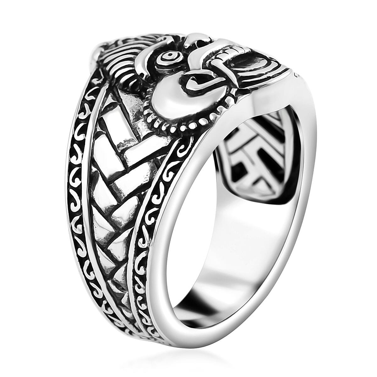 Bali Legacy Sterling Silver Barong Ring (Size 5.0) 10.80 Grams image number 3