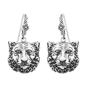 Bali Legacy Sterling Silver Lion Earrings 19 Grams