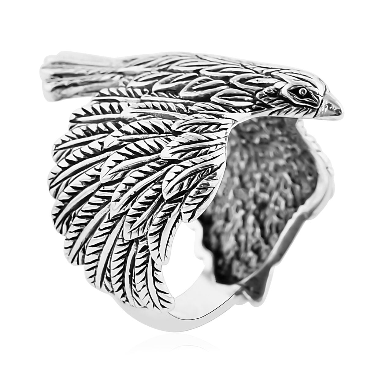 Bali Legacy Sterling Silver Eagle Ring (Size 5.0) 7.50 Grams image number 3